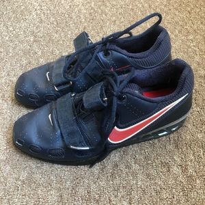 Nike Romaleos 2 Weightlifting Shoes Obsidian Blue Red Men’s 11/W 12.5